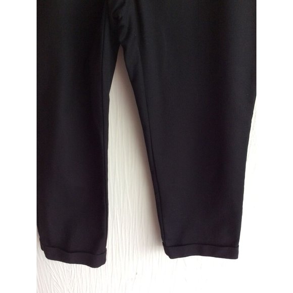 Chico’s, Size 1 (US 8), So Slimming Cropped Cuff Black Pants - Picture 3 of 8